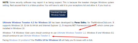 Как получить доступ ко всем Windows функциям через Windows Tweaker